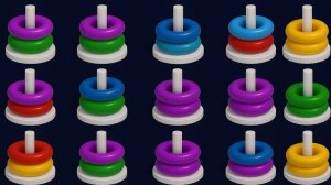 Color Hoop Sort Puzzle Game