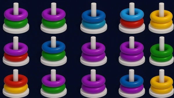 Color Hoop Sort Puzzle Game