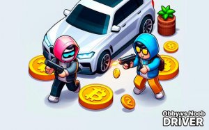 Obby vs Noob Driver: Co-op Car Adventure