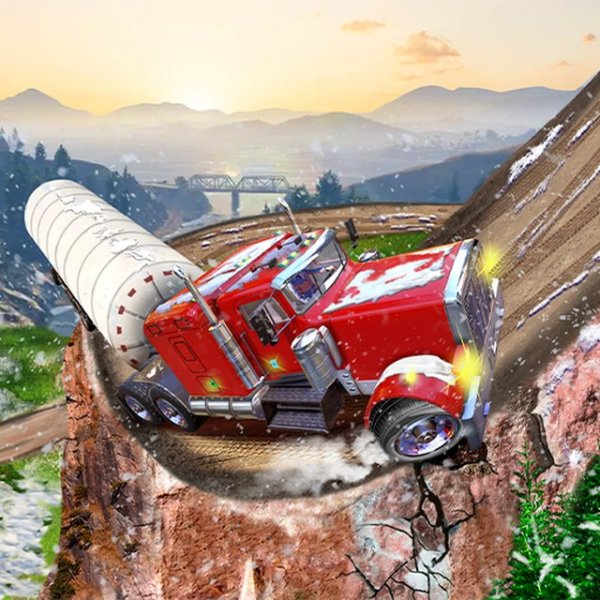 Snow Semi Truck Driving Simulator