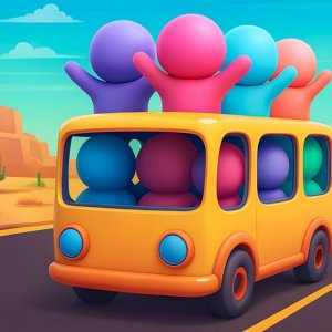 Bus Color Sort Puzzle