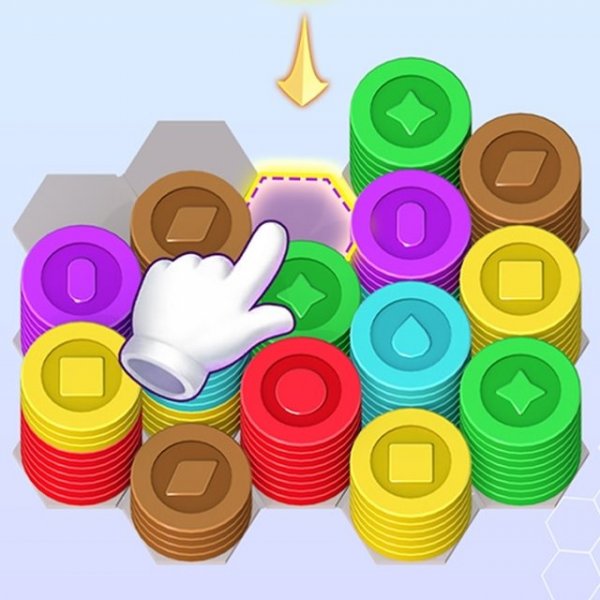 Coin Color Sort Puzzle