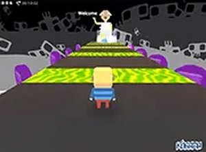 Blocky Grandmother Parkour Quest
