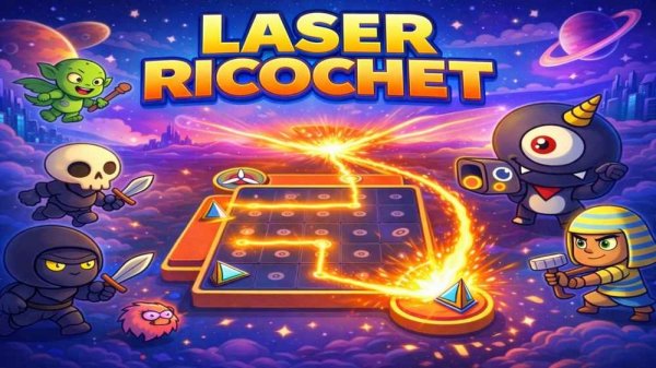 Laser Ricochet Puzzle Game